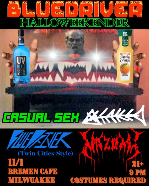 Bluedriver EP Release Show: Bluedriver, Casual Sex, Lake and Mazoku