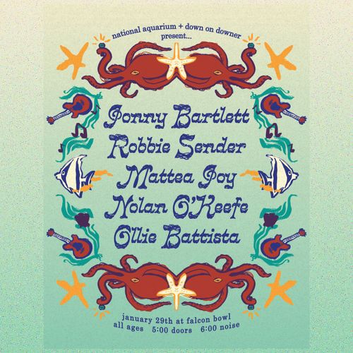 Jonny Bartlett, Robbie Sender, Mattea Joy, Nolam O'Keefe, Ollie Battista