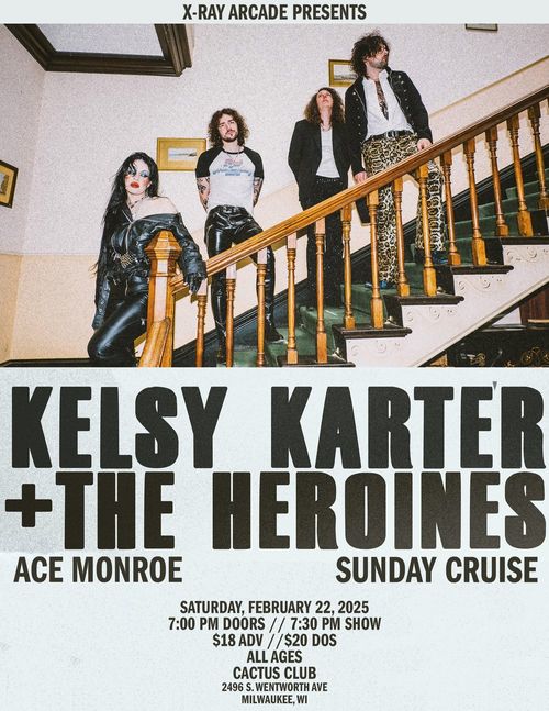  Kelsy Karter & The Heroines, Ace Monroe, Sunday Cruise, DJ Kelly Aiglon