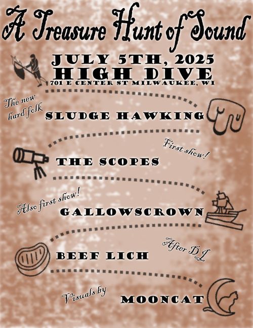 A Treasure Hunt of Sound: Sludge Hawking w/ The Scopes and Gallowscrown