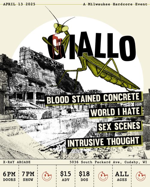 Giallo / Blood Stained Concrete / World I Hate / Sex Scenes / Intrusive Thought