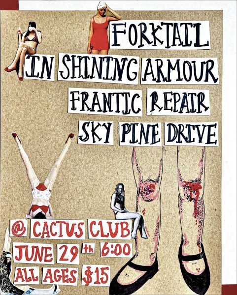 Forktail • In Shining Armour • Frantic Repair • Sky Pine Drive