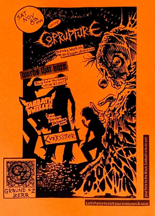Corrupture, Words That Burn, Sabbath Dweller, Curbsitter