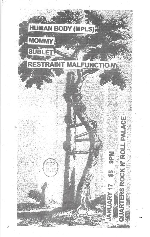 HUMAN BODY, MOMMY, RESTRAINT MALFUNCTION, SUBLET