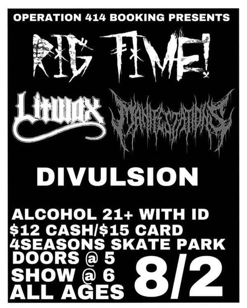 Rig Time, Litwax, Manifestations, Divulsion