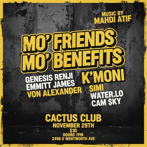 Genesis Renji • Emmitt James • Von Alexander • K’moni • Simi • Water.Lo • Cam $ky