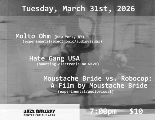 Molta Ohm, Hate Gang USA, Moustache Bride vs. Robocop: A Film By Moustache Bride